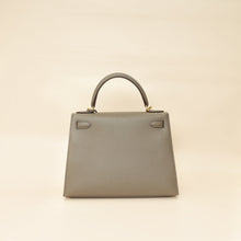 Hermes Gris Etain Sellier Kelly 28 Bag