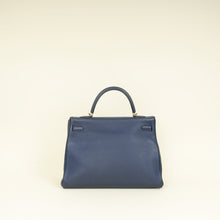 Hermes Bleu Indigo Retourne Kelly 35 Bag