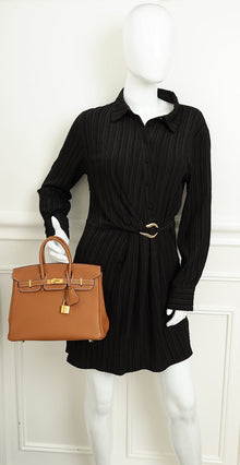 Hermes Gold Birkin 25 Retourne Bag