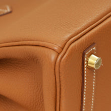 Hermes Gold Birkin 25 Retourne Bag