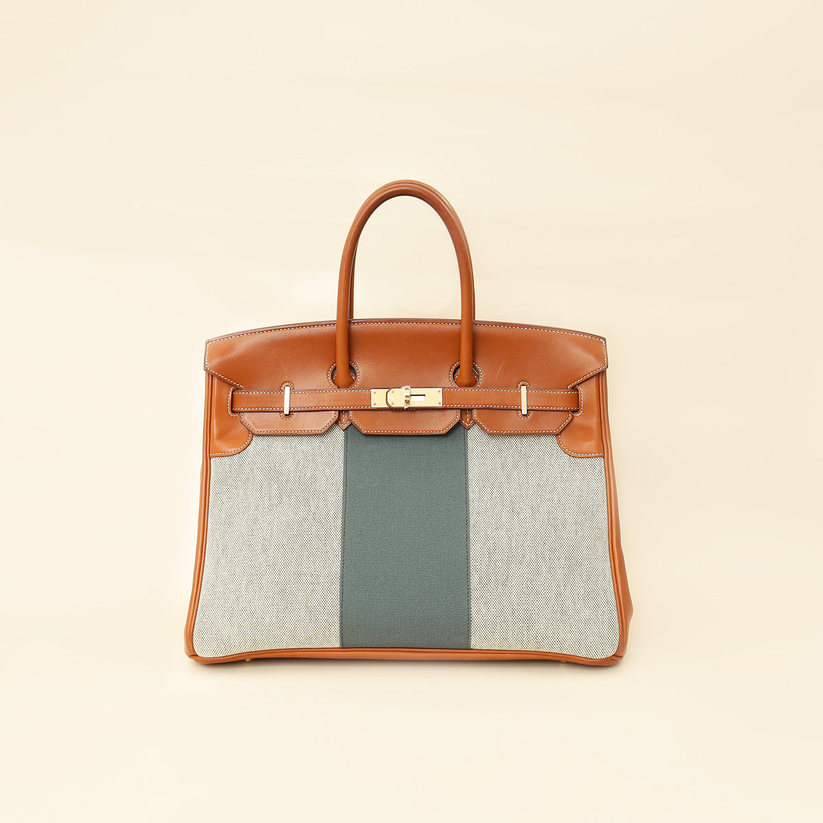 Hermes Bicolor Flag Birkin 35 Bag