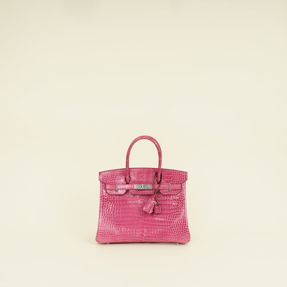 Hermes Fuchsia Porosus Crocodile Birkin Bag