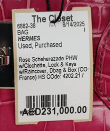Hermes Shiny Porosus Crocodile Birkin 40