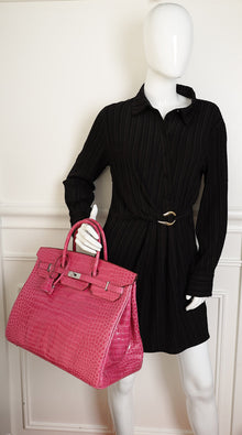 Hermes Shiny Porosus Crocodile Birkin 40