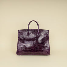 Hermes Shiny Porosus Crocodile Birkin 40