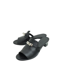 Hermes Noir Candy Sandal 37