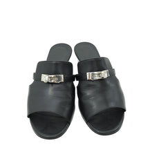 Hermes Noir Candy Sandal 37