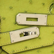 Hermes Vert Anis Ostrich Birkin 30 Bag