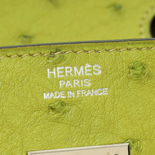 Hermes Vert Anis Ostrich Birkin 30 Bag