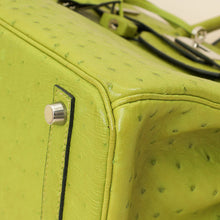 Hermes Vert Anis Ostrich Birkin 30 Bag
