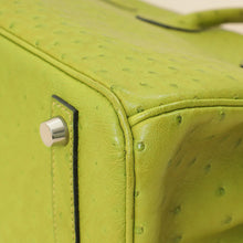 Hermes Vert Anis Ostrich Birkin 30 Bag