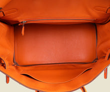 Hermes Orange Birkin 35 Evergrain Bag