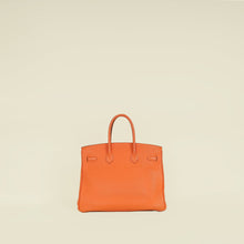 Hermes Orange Birkin 35 Evergrain Bag