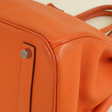 Hermes Orange Birkin 35 Evergrain Bag