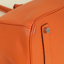 Hermes Orange Birkin 35 Evergrain Bag