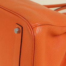 Hermes Orange Birkin 35 Evergrain Bag