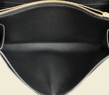 Hermes Noir Constance To Go Lizard Lock Wallet