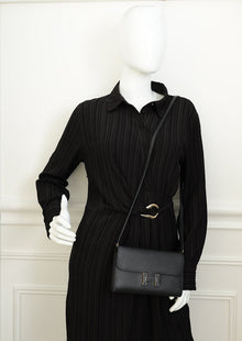 Hermes Noir Constance To Go Lizard Lock Wallet