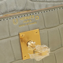 Hermes Bicolor Kelly 25 Verso Retourne Alligator Mississippien Horse Shoe Bag