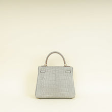 Hermes Bicolor Kelly 25 Verso Retourne Alligator Mississippien Horse Shoe Bag