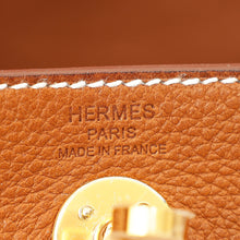 Hermes Gold Lindy II Mini Bag W/ Grain Toile Canvas Shoulder Strap