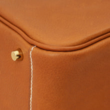 Hermes Gold Lindy II Mini Bag W/ Grain Toile Canvas Shoulder Strap