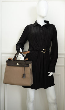 Hermes Bicolor Sellier Herbag Zip 31 PM Bag