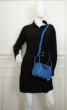 Hermes Bleu Royal Mini Lindy Bag