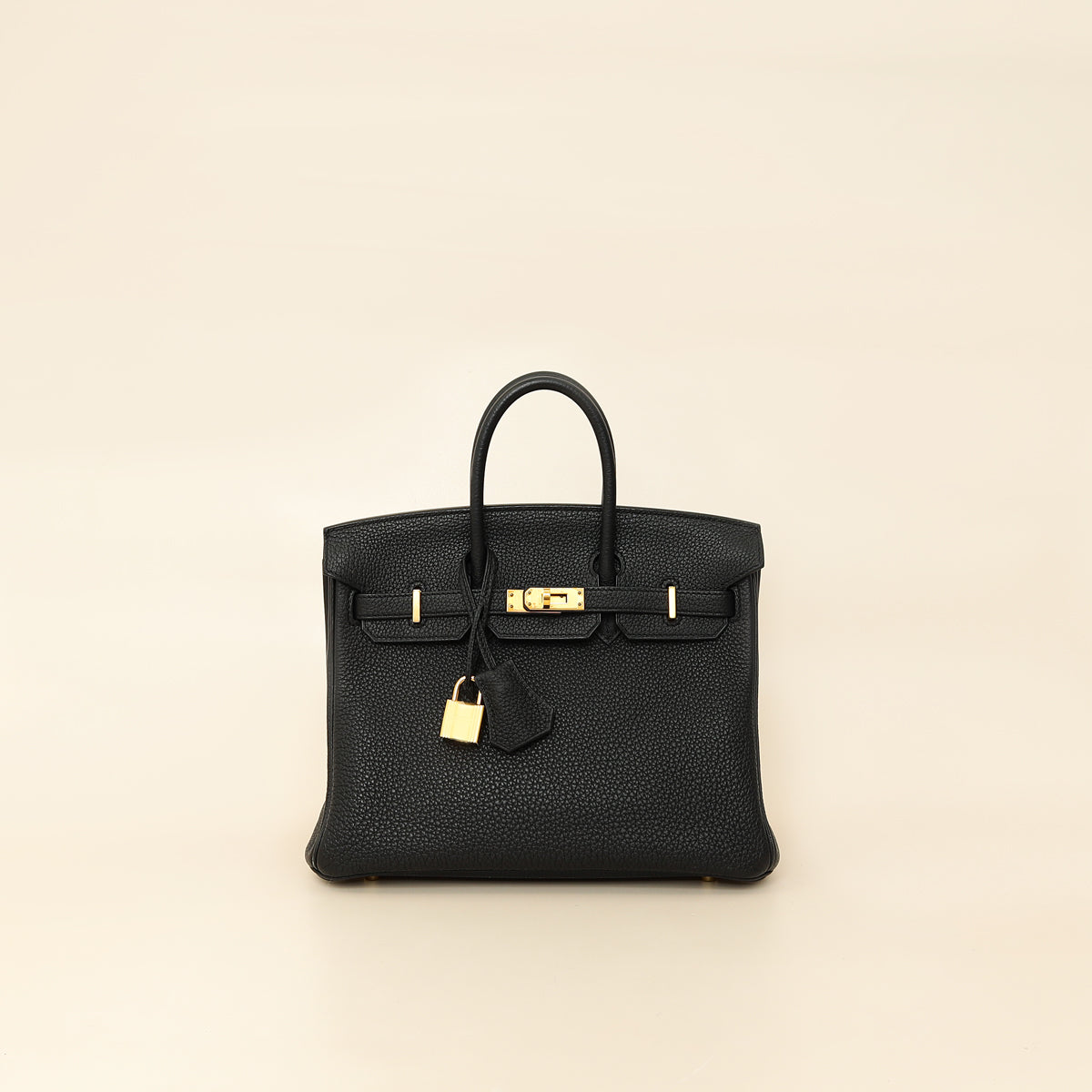 Hermes Noir Birkin 25 Bag