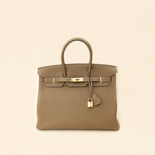 Hermes Etoupe Retourne Birkin 35 Bag
