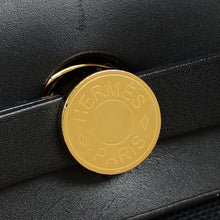 Hermes Noir Herbag Zip 31 PM Retourne Bag W/Twilly