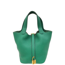 Hermes Vert Vertigo Picotin Lock 18 Bag