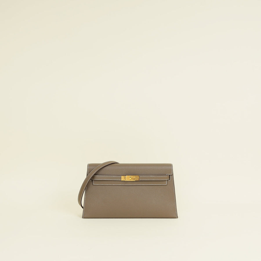 Hermes Etoupe Kelly Elan Bag