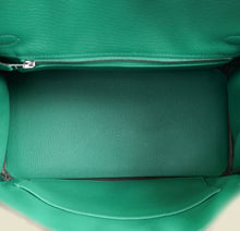 Hermes Vert Vertigo Birkin 25 Bag w Twilly