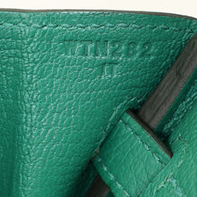 Hermes Vert Vertigo Birkin 25 Bag w Twilly