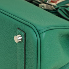 Hermes Vert Vertigo Birkin 25 Bag w Twilly