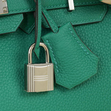 Hermes Vert Vertigo Birkin 25 Bag w Twilly