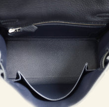 Hermes Caban Bleu Kelly 25 Retourne Bag