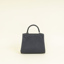 Hermes Caban Bleu Kelly 25 Retourne Bag