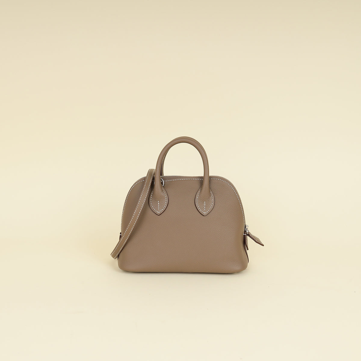 Hermes Etoupe Bolide 1923 Mini Evercolor Bag