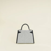 Hermes Bicolor Toile Quadrille Swift Kelly 28 Bag