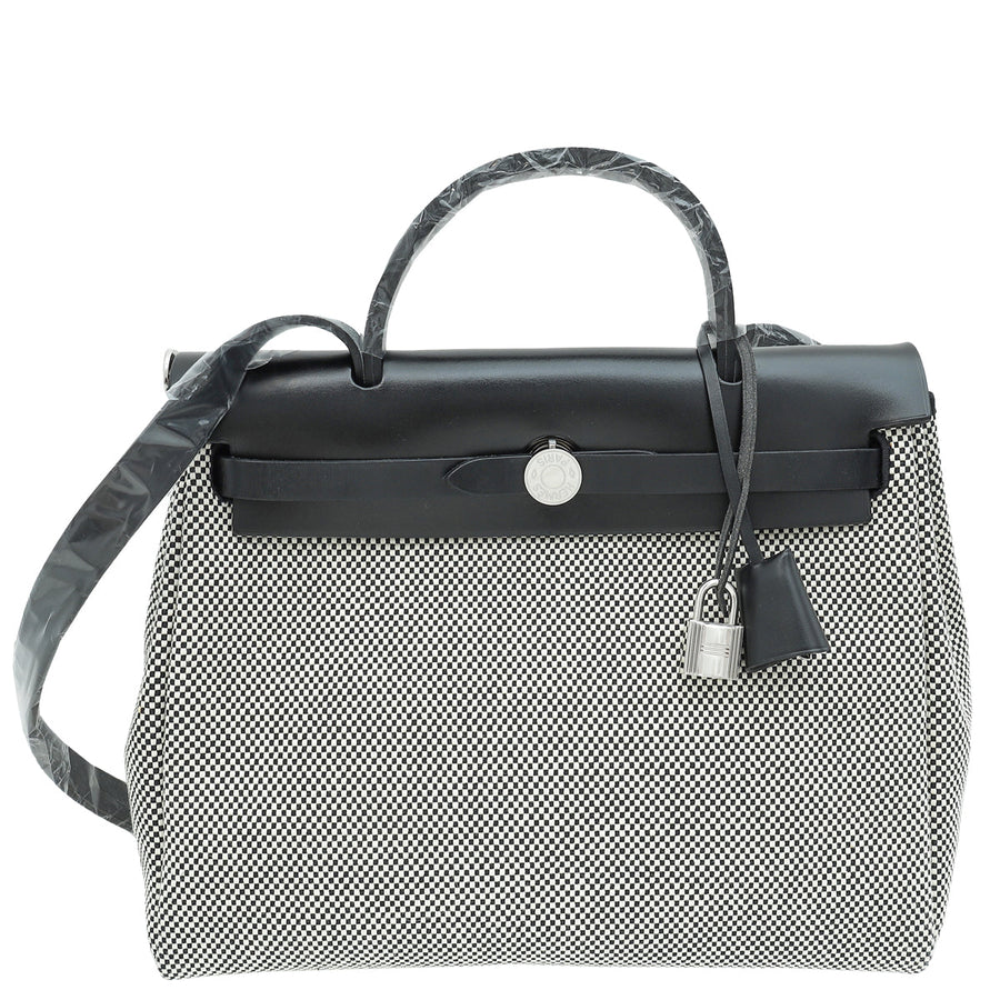 Hermes Bicolor Herbag Zip 31 PM Criss Viking Quadrille Retourne Bag