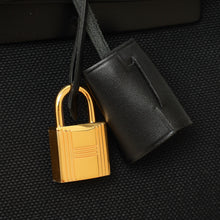 Hermes Noir Herbag Zip 31 Pm Retourne Military Toile and Vache Bag