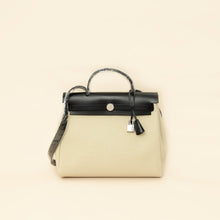 Hermes Bicolor Herbag Zip 31 PM Retourne Toile Militaire Vache Hunter Bag