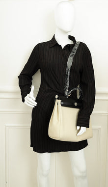 Hermes Bicolor Herbag Zip 31 PM Retourne Toile Militaire Vache Hunter Bag