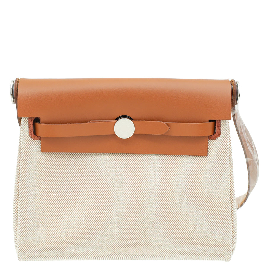 Hermes Gold H Herbag Zip 20 Bag