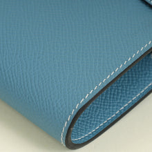Hermes New Bleu Jean Kelly To Go Wallet