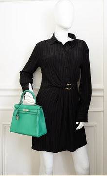 Hermes Vert Vertigo Kelly 25 Retourne Bag