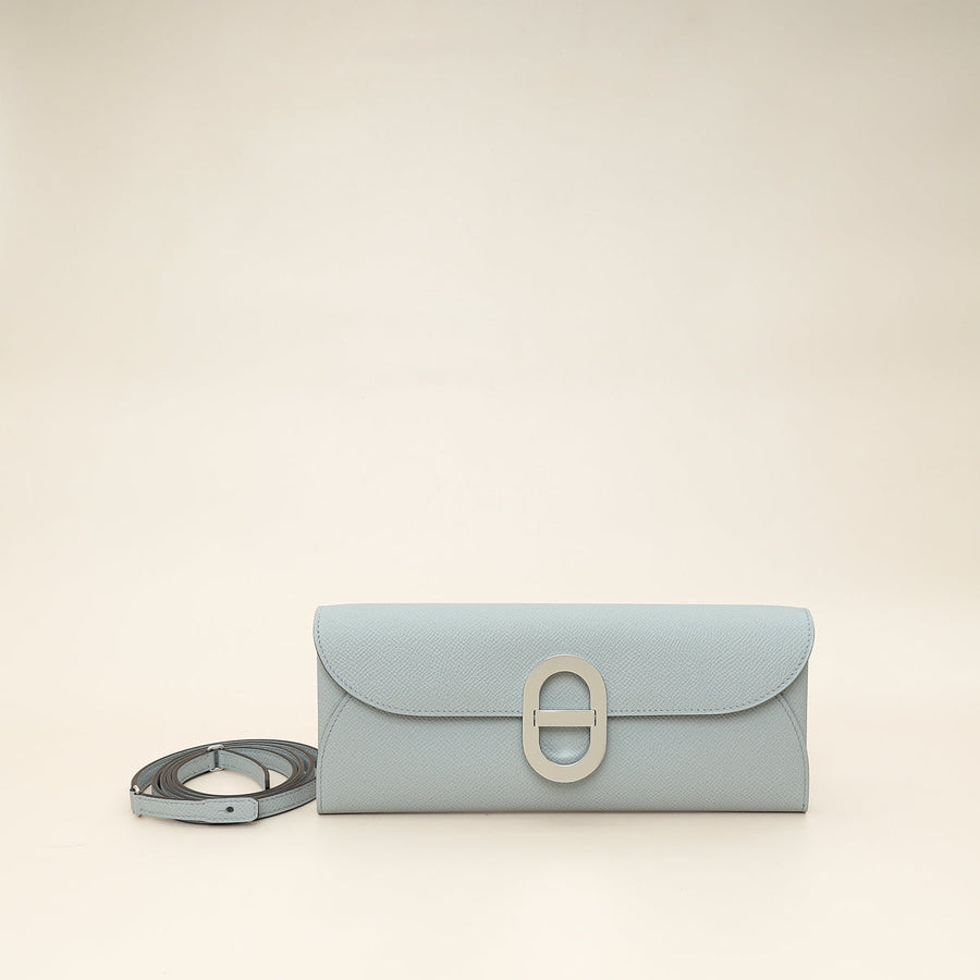 Hermes Bleu Glacier Maillon To Go Wallet