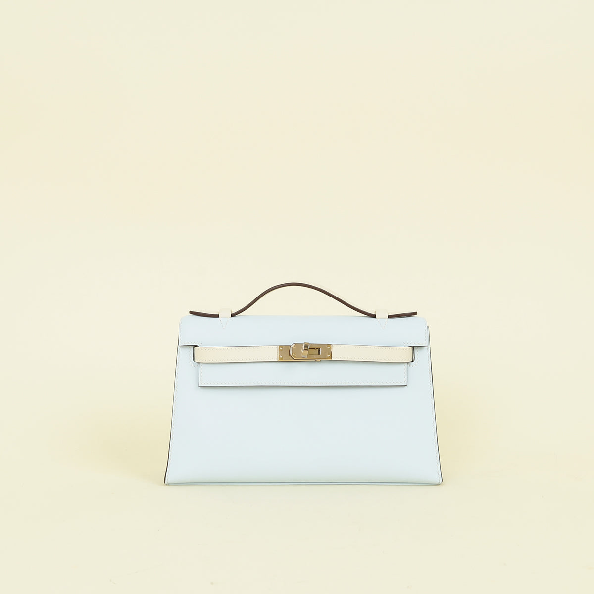 Hermes Bicolor Horseshoe Stamp Kelly Pochette